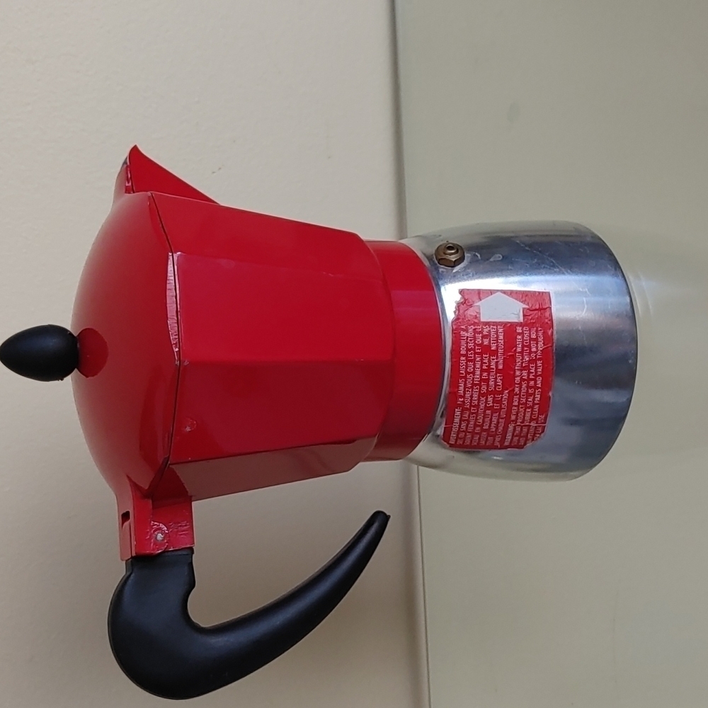 IMUSA Red Aluminum USA Stovetop 3 Cup Classic Italian expresso‎ coffee Maker